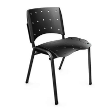 CADEIRA ERGO PLAX FIXA PRETA PLASME