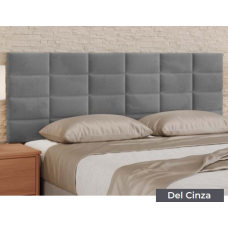 CABECEIRA BOX CASAL ESTOFADO BRONZE TUBO ARTE