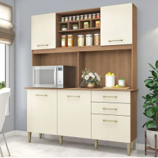 COZINHA ALICE 162C 5 PORTAS 2 GAVETAS MANCHESTER FELLICCI