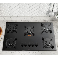FOGAO COOKTOP ATLAS UTOP 5Q PRETO