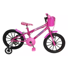 BICICLETA A16 ABS FEM FADINHA PINK