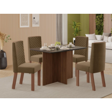 MESA FRIDA NEW 1,20+4C ARIEL JATOBA OFF BLACK COOK